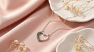 GL Creations- Sterling Silver 1/2 Beaded Open Heart Necklace - Charming Charlie