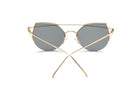DILLON | Modern Cat Eye Mirrored Flat Lens Sunglasses Circle - Charming Charlie