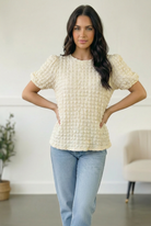 The Cloud Nine Texture Top - Charming Charlie