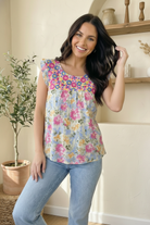 Sunny Meadows Sleeveless Blouse - Charming Charlie