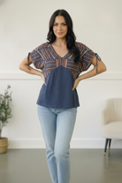 Midnight Mesa Boho Top - Charming Charlie