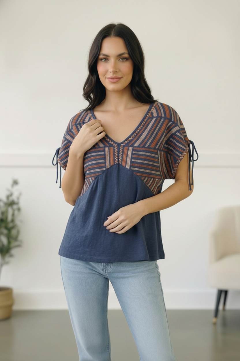 Midnight Mesa Boho Top - Charming Charlie