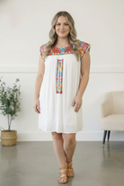 Fiesta Bloom Embroidered Dress - Charming Charlie
