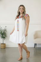Fiesta Bloom Embroidered Dress - Charming Charlie