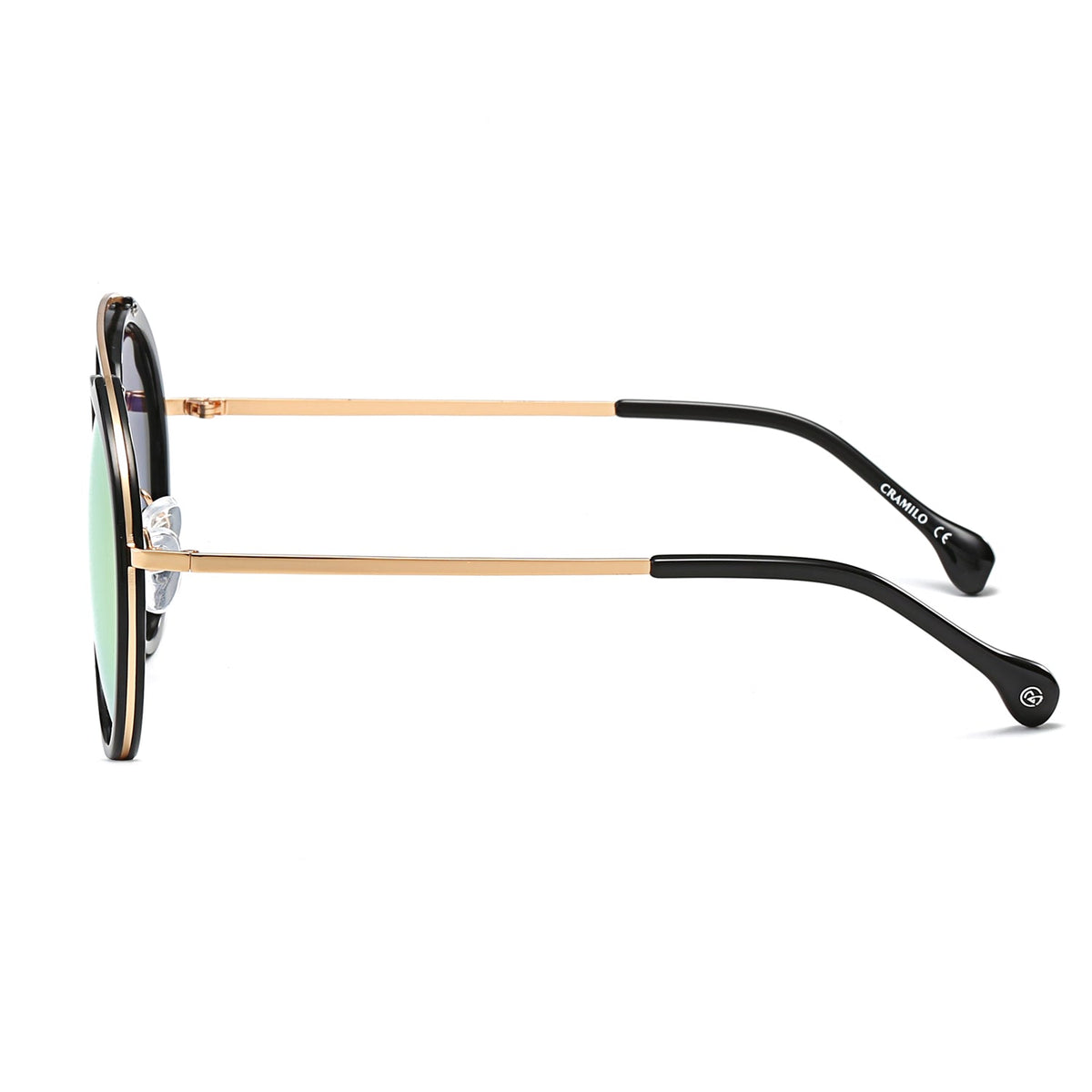 FARMINDALE | Polarized Circle Round Brow-Bar Fashion Sunglasses - Charming Charlie