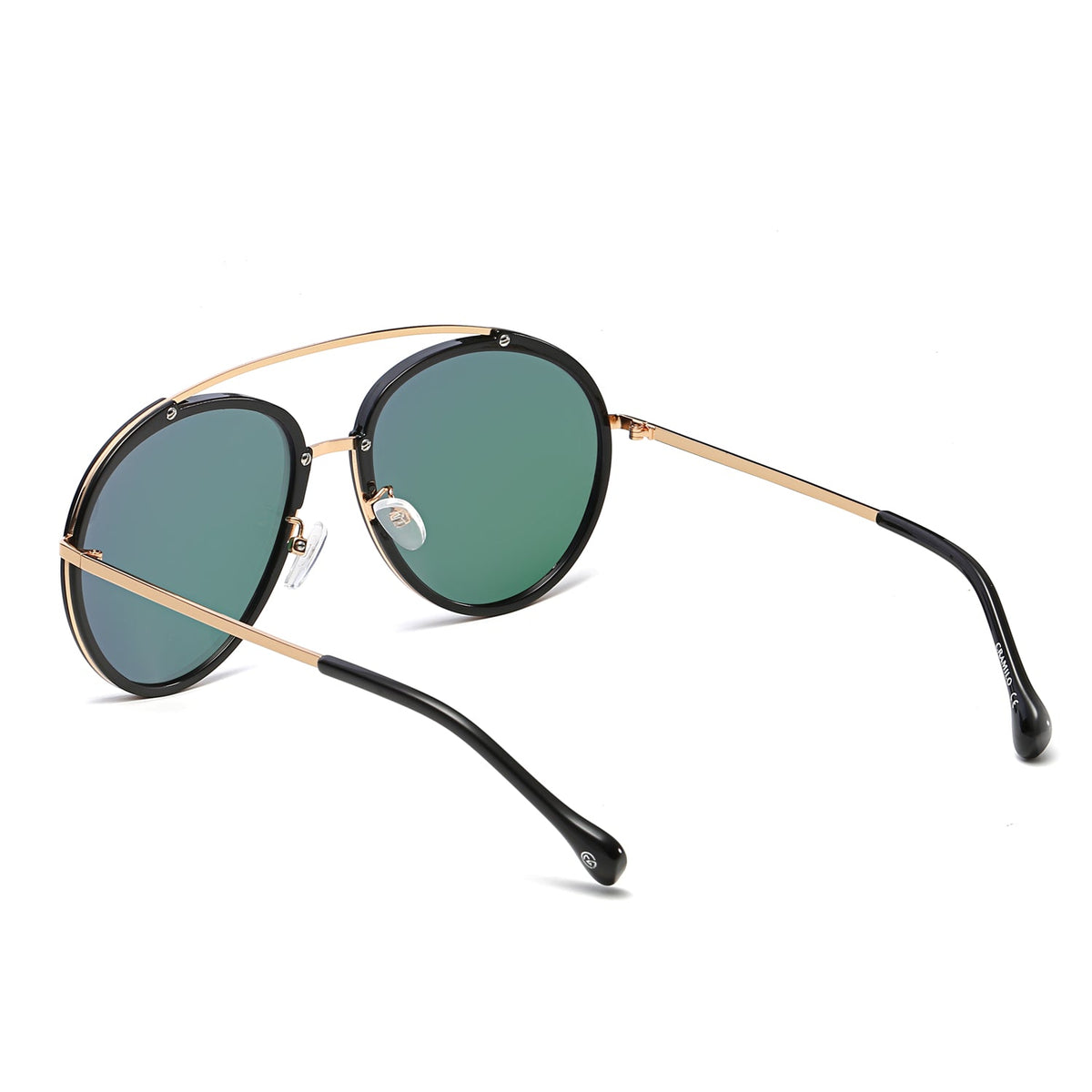 FARMINDALE | Polarized Circle Round Brow-Bar Fashion Sunglasses - Charming Charlie