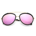 FARMINDALE | Polarized Circle Round Brow-Bar Fashion Sunglasses - Charming Charlie