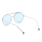 EUREKA | Unisex Round Tinted Lens Aviator Clear Glasses Balled Sunglasses - Charming Charlie