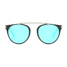 FRISCO | Modern Horn Rimmed Metal Frame Round Sunglasses - Charming Charlie
