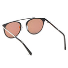 FRISCO | Modern Horn Rimmed Metal Frame Round Sunglasses - Charming Charlie