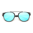 FRISCO | Modern Horn Rimmed Metal Frame Round Sunglasses - Charming Charlie