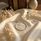 Silvertone Slider Bracelet - Charming Charlie