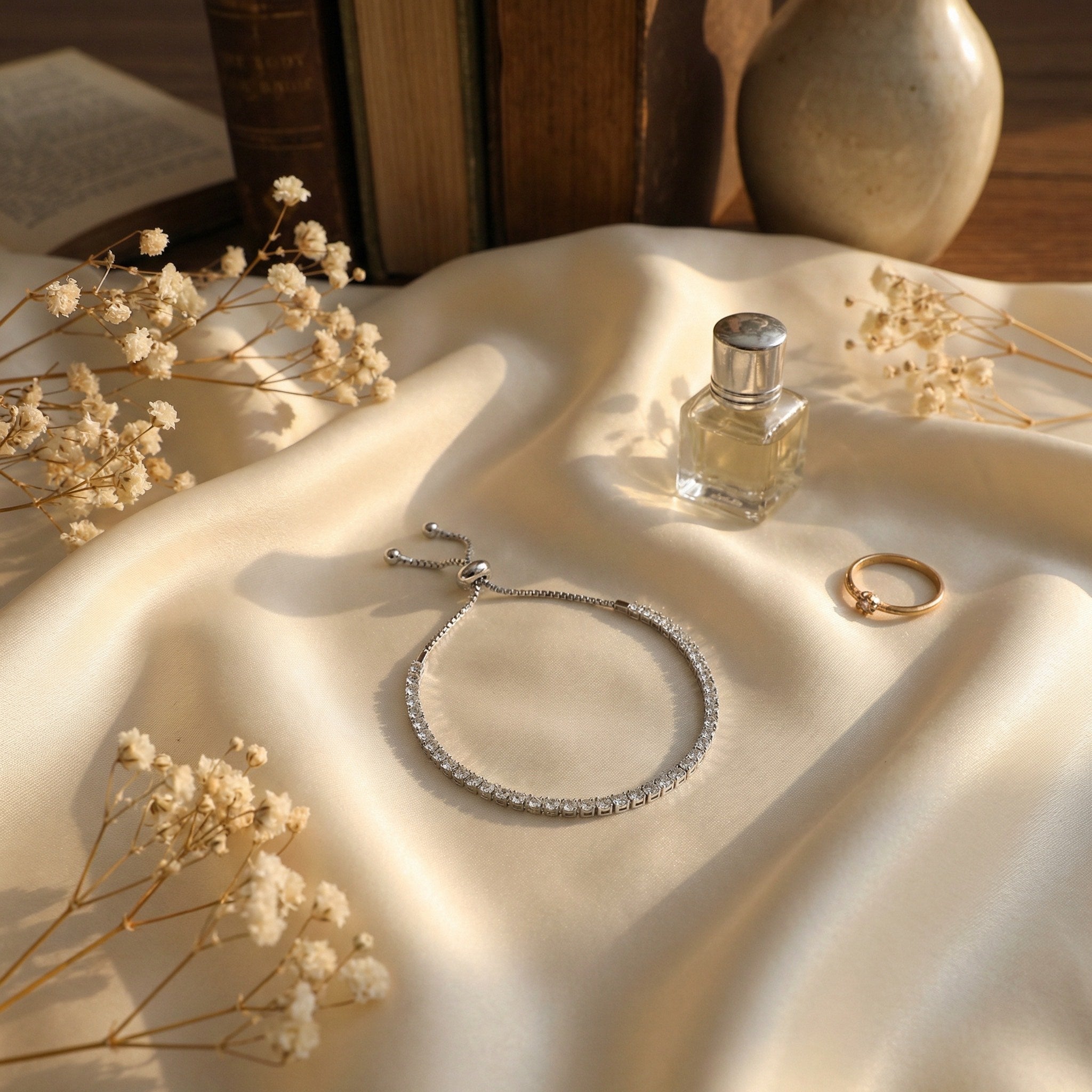 Silvertone Slider Bracelet - Charming Charlie