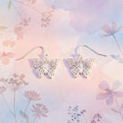 Silver Butterfly Earring - Charming Charlie