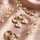Heart Huggie With Star Detail Earring - Charming Charlie