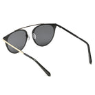 FRISCO | Modern Horn Rimmed Metal Frame Round Sunglasses - Charming Charlie
