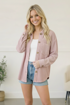 Coffee Run Corduroy Shacket - Charming Charlie