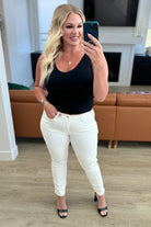 Maddie Mid Rise Braided Side Seam Relaxed Jeans - Charming Charlie