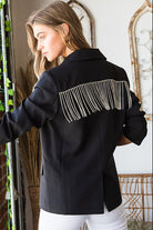 Holiday Glam Tassel Blazer - Charming Charlie