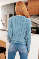 In the Right Direction Cable Knit Sweater - Charming Charlie