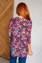 I Think Different Top in Abstract Magenta - Charming Charlie