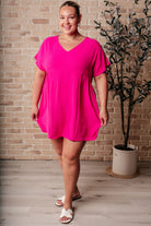 I Wanna Be Like You Dress In Fuchsia - Charming Charlie
