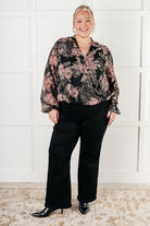 I Wish We Had it All Surplice Floral Blouse - Charming Charlie