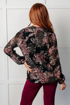I Wish We Had it All Surplice Floral Blouse - Charming Charlie