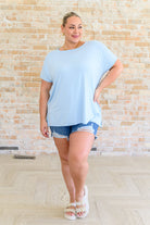 I'll Fly Away Round Neck Relaxed Top - Charming Charlie