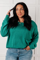 In Stitches Drop Shoulder Sweater - Charming Charlie