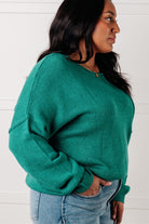 In Stitches Drop Shoulder Sweater - Charming Charlie