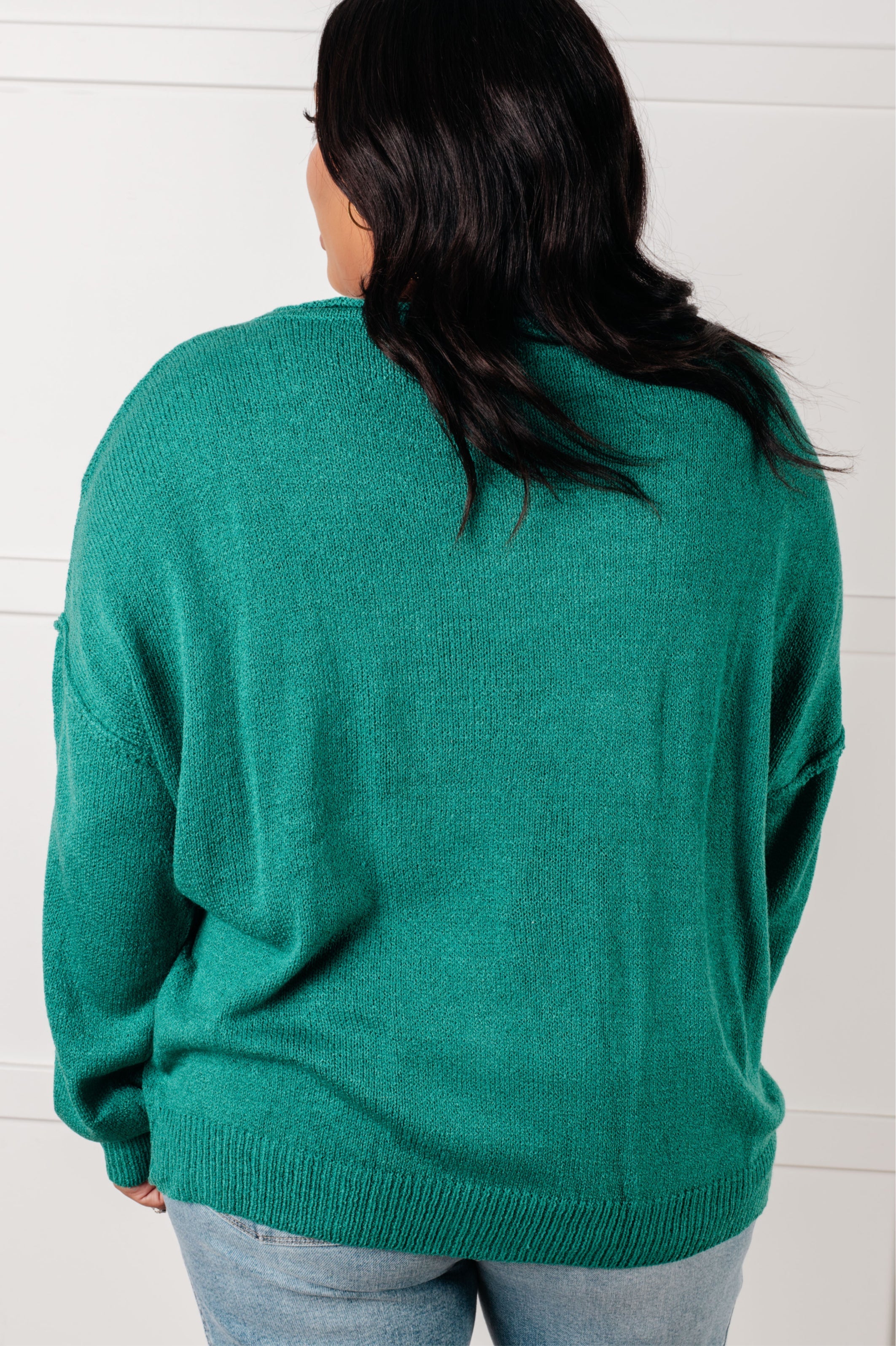 In Stitches Drop Shoulder Sweater - Charming Charlie