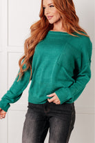 In Stitches Drop Shoulder Sweater - Charming Charlie
