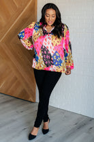 In The Wild Animal Print Blouse - Charming Charlie