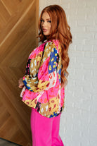 In The Wild Animal Print Blouse - Charming Charlie