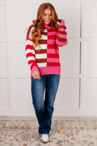 In Your Lane Color Blocked Stripe Sweater - Charming Charlie
