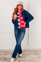 In Your Lane Color Blocked Stripe Sweater - Charming Charlie