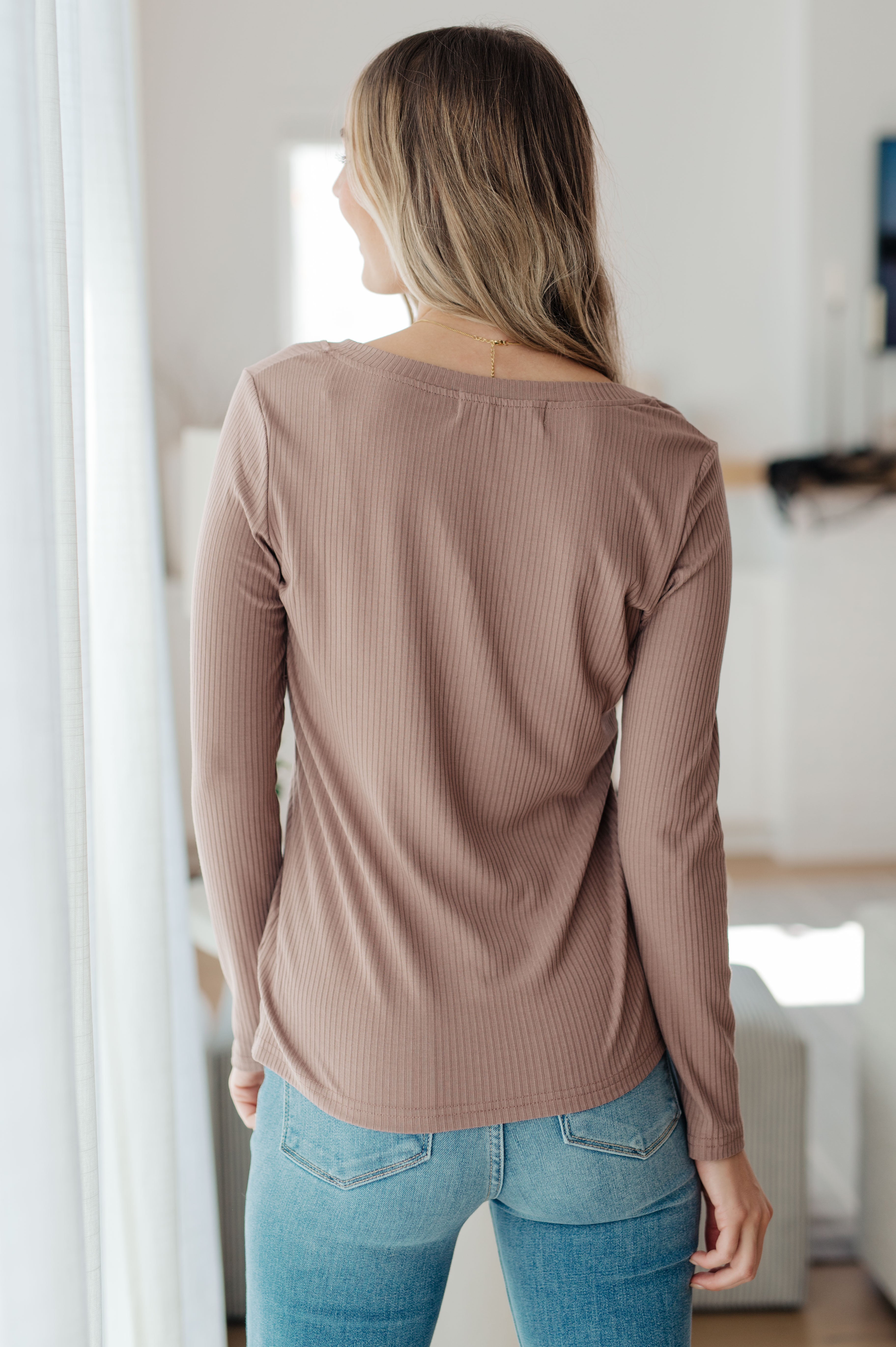 Indeed You Do Long Sleeve V-Neck Top - Charming Charlie