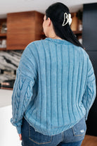 In the Right Direction Cable Knit Sweater - Charming Charlie