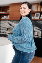 In the Right Direction Cable Knit Sweater - Charming Charlie