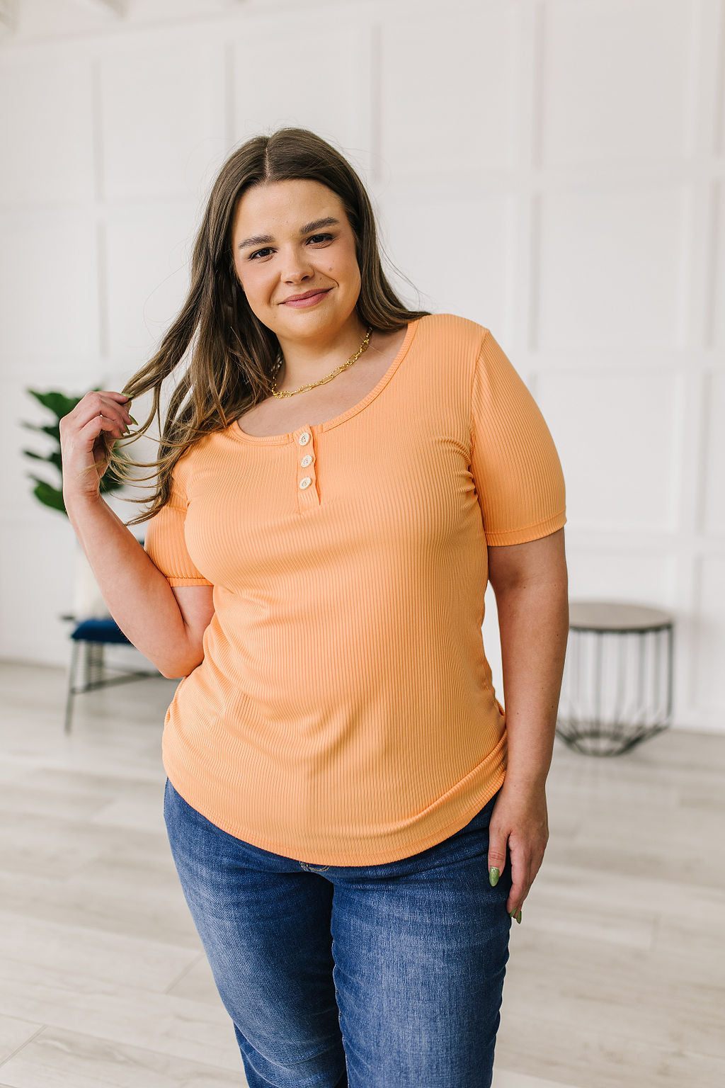 It Figures Scoop Neck Top - Charming Charlie