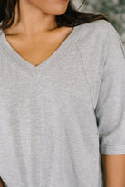 It's All You Oversized Tunic Top in Grey - Charming Charlie