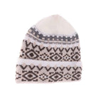 Ivory Aztec Pattern Cuff C.C Beanie combines timeless design with practical warmth. Featuring a distinctive Aztec-inspired pattern, this beanie offers a stylish edge while providing comfortable insulation for cooler days. Its cuffed design ensures a secure fit, making it an ideal accessory for outdoor activities and urban wear alike. Crafted for durability and comfort, it balances fashion and function effortlessly. 