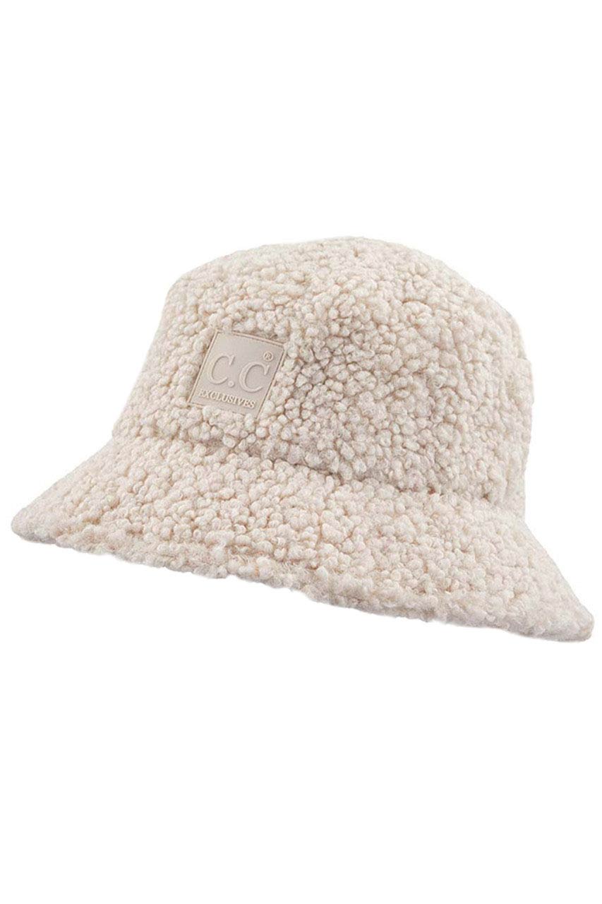 Ivory C C Sherpa Bucket Hat with Rubber Patch, whether you‚Äôre basking under the summer sun at the beach, lounging by the pool, or kicking back with friends at the lake, a great hat can keep you cool and comfortable even when the sun is high in the sky. Large, comfortable, and perfect for keeping the sun off of your face, neck, and shoulders, ideal for travelers who are on vacation or just spending some time in the great outdoors. Stay stylish & comfortable