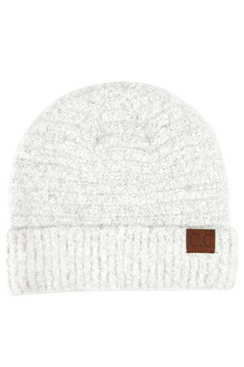Ivory C C Solid Boucle Yarn Beanie Hat with Cuff, wear this beautiful Beanie Hat while going outdoor and keep yourself warm and stylish with a unique look. The color variation makes the Hat suitable for everyone's choice with different outfits. It feels cozy and a perfect match with any type of outfit. It's a beautiful winter gift accessory for birthdays, Christmas, stocking stuffers, secret Santa, holidays, anniversaries, and valentine's day to your friends, family, and Loved Ones. 