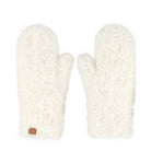 Ivory C.C Faux Fur Mittens, Stay warm and cozy. These mittens are made with ultra-soft faux fur for maximum insulation and comfort. The faux fur is lightweight and breathable while providing excellent temperature control. An adjustable wristband allows for the perfect fit. Enjoy superior warmth during the cold winter months.