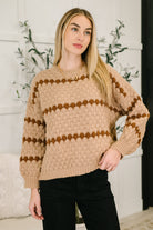 Ivy Lane Textured Sweater in Taupe - Charming Charlie