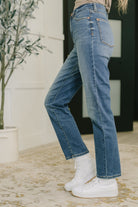 Izzie High Waist Straight Fit - Charming Charlie