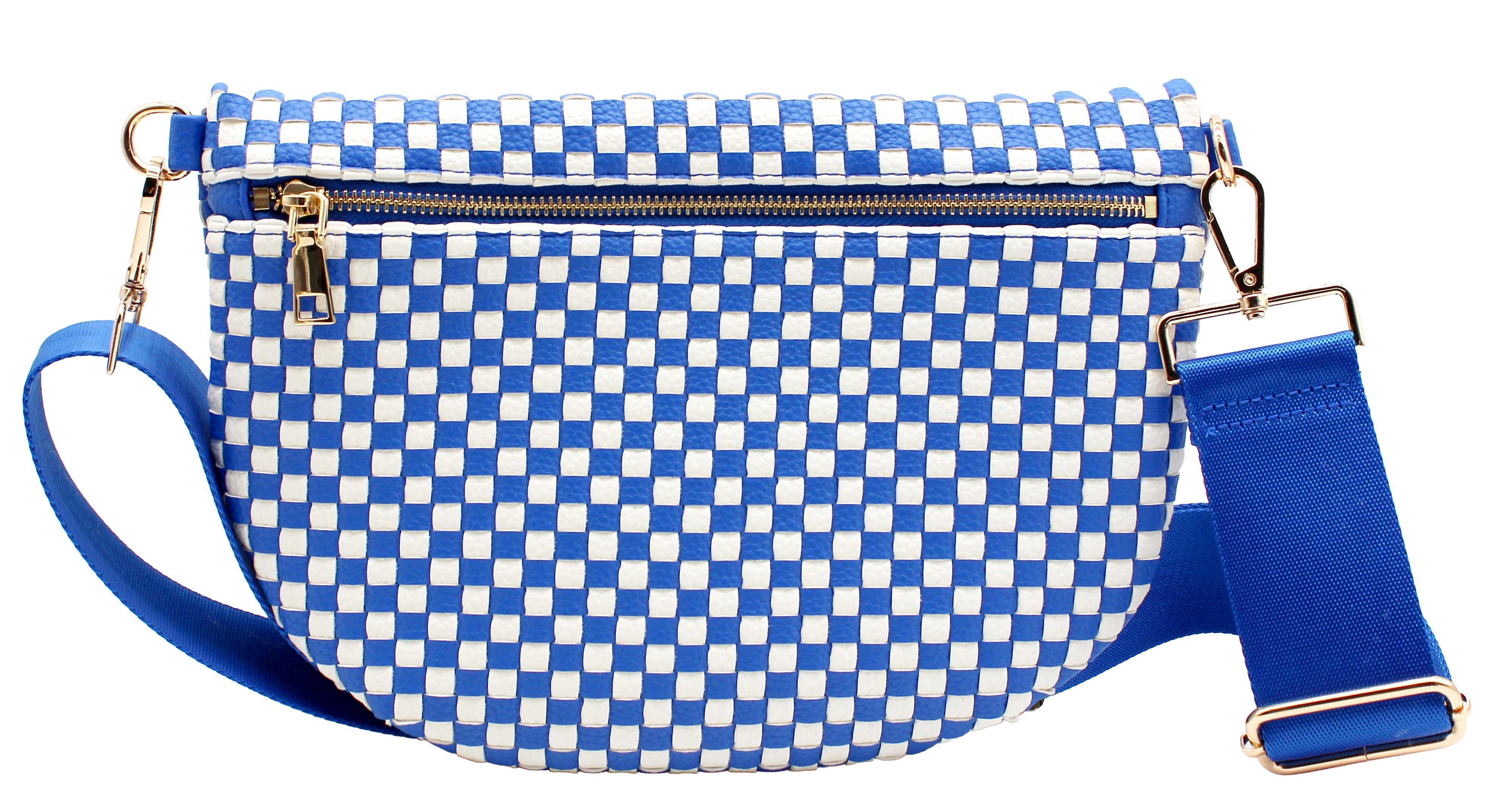 Checkered PU Crossbody Bag - Charming Charlie