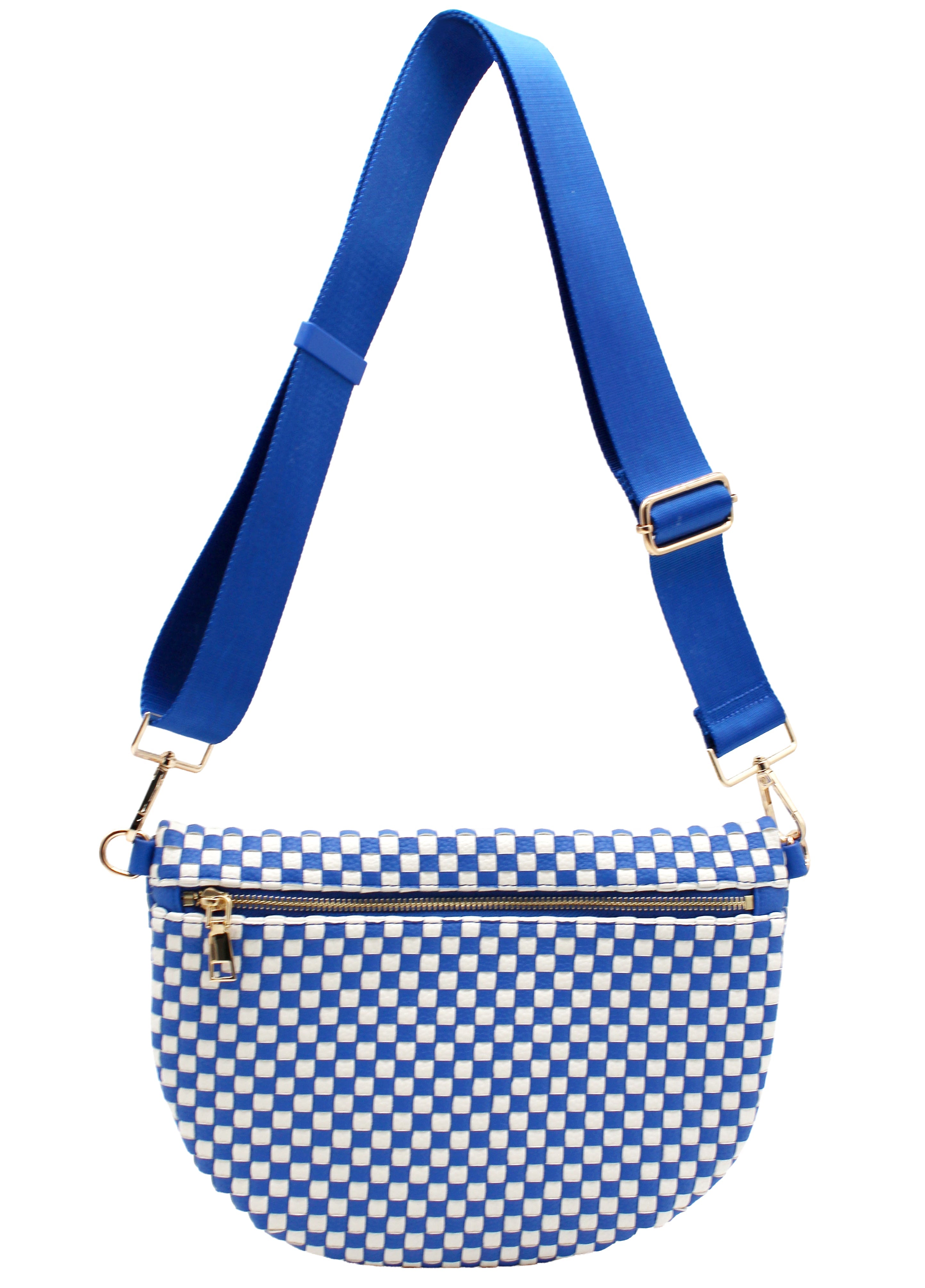 Checkered PU Crossbody Bag - Charming Charlie